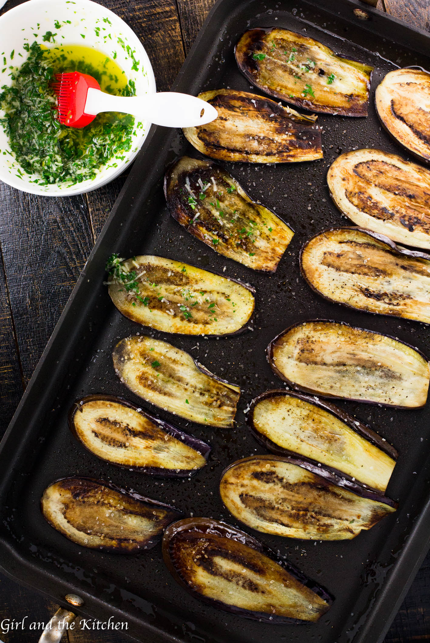 Healthy Pan Fried Baby Eggplant with Gremolata - Girl and ...
