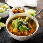 Mexican chicken soup is a comforting soup full of aromatic vegetables, tender chicken and warm spices. A perfect twist on the classic chicken soup favorite.