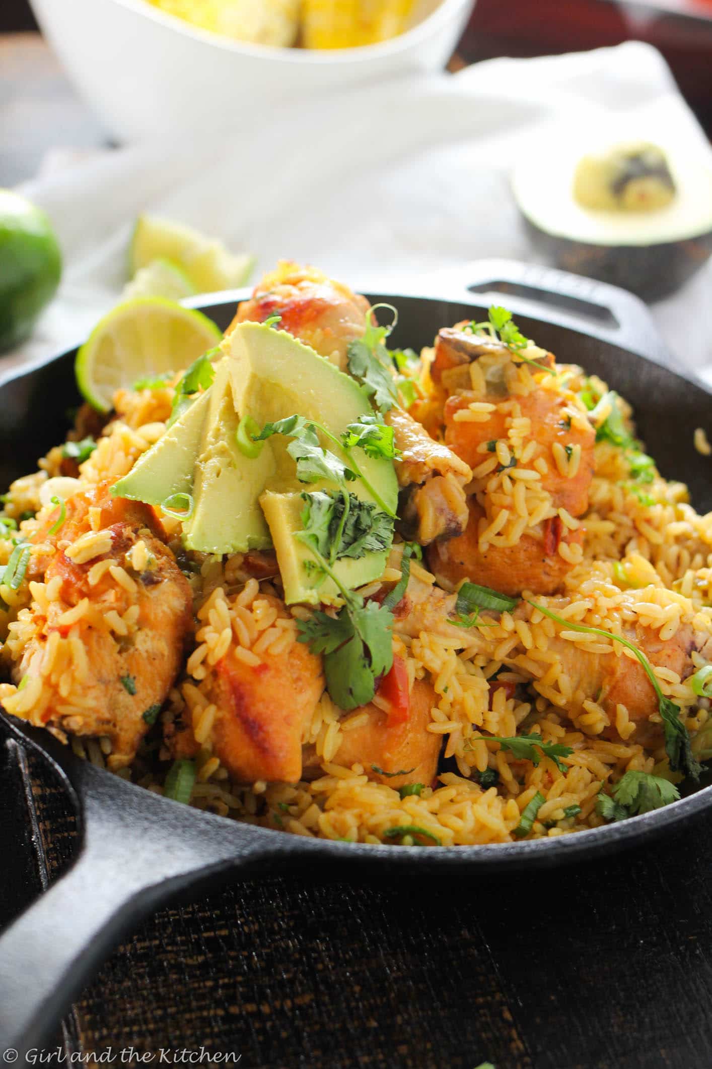 Arroz con PolloOne Pot Mexican Rice and Chicken - Girl and the