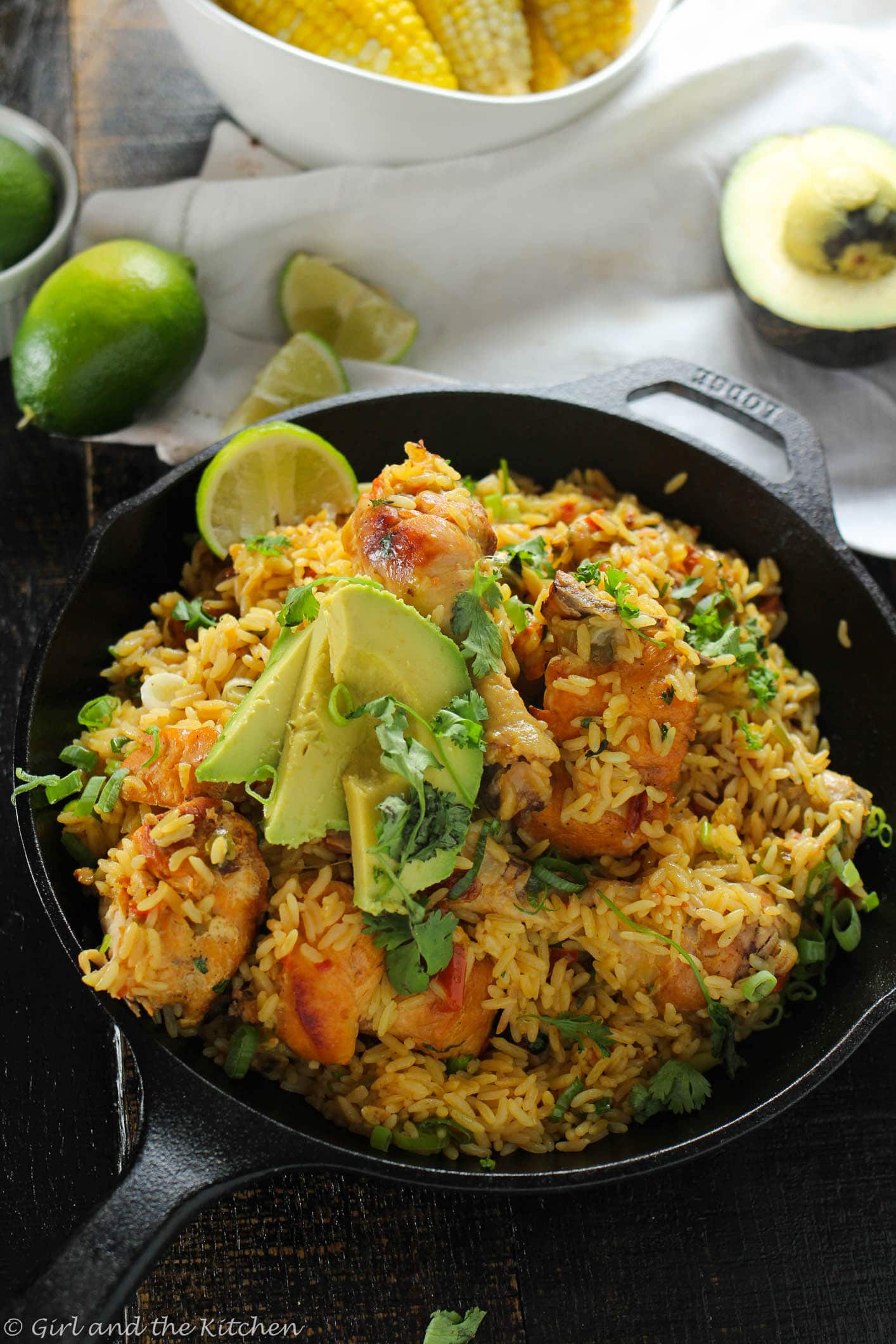 Arroz con Pollo...One Pot Mexican Rice and Chicken - Girl and the Kitchen