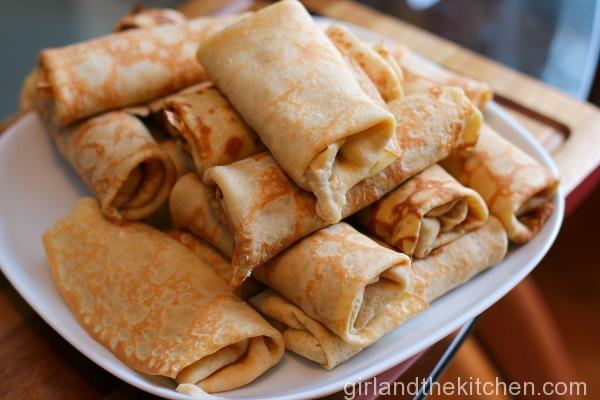 Cheese Blintzes - Ricotta Stuffed Crepes - Girl and the Kitchen