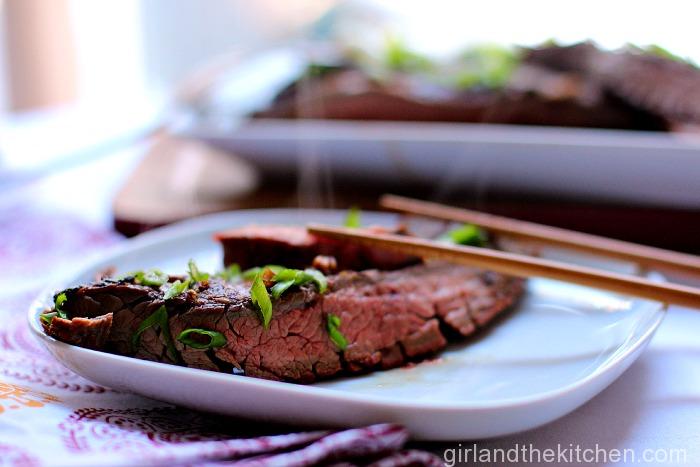 Marinated Asian Flank Steak. Girl and the Kitchen 