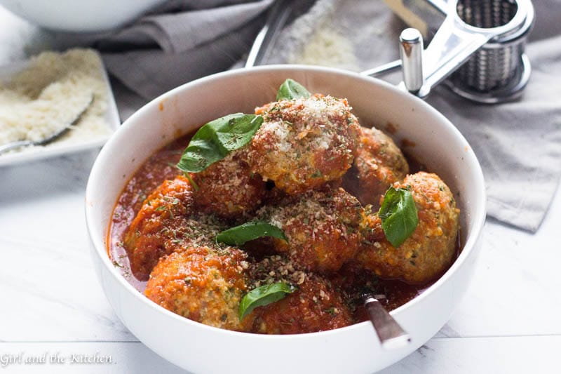 These ricotta meatballs are tender, light and incredibly delicious and are what meatball dreams are made of!  They take no time to prepare but are fancy enough for a Saturday night dinner!  Say hello to your new favorite meatball recipe.