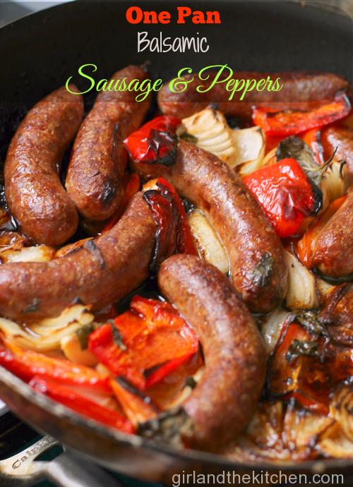 Balsamic Sausage and Peppers. Girl and the Kitchen