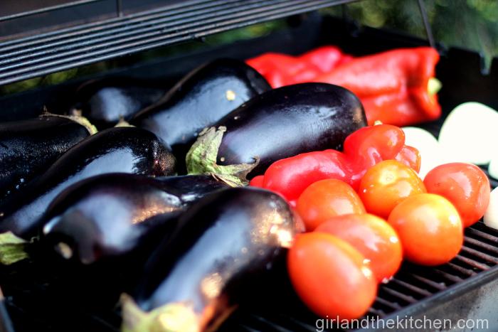 Grilled eggplant salad - Girl and the Kitchen