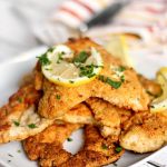Crispy Matzo Lemon Chicken from the Girl and the Kitchen