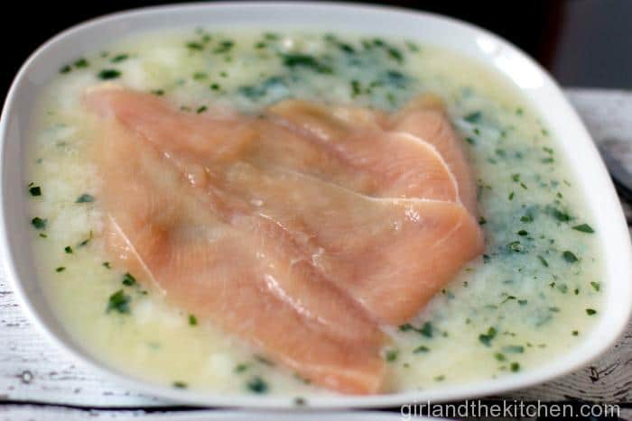 Crispy Matzo Lemon Chicken from the Girl and the Kitchen