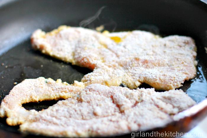 Crispy Matzo Lemon Chicken from the Girl and the Kitchen