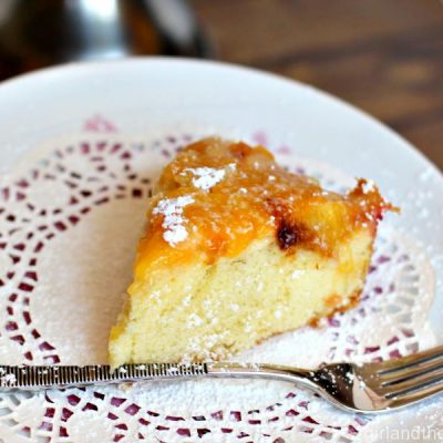 Almond and Peach Sharlotka (Russian Dump Cake)…Шарлотка
