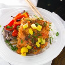 Pineapple Teriyaki Salmon...A One Pan Recipe-image