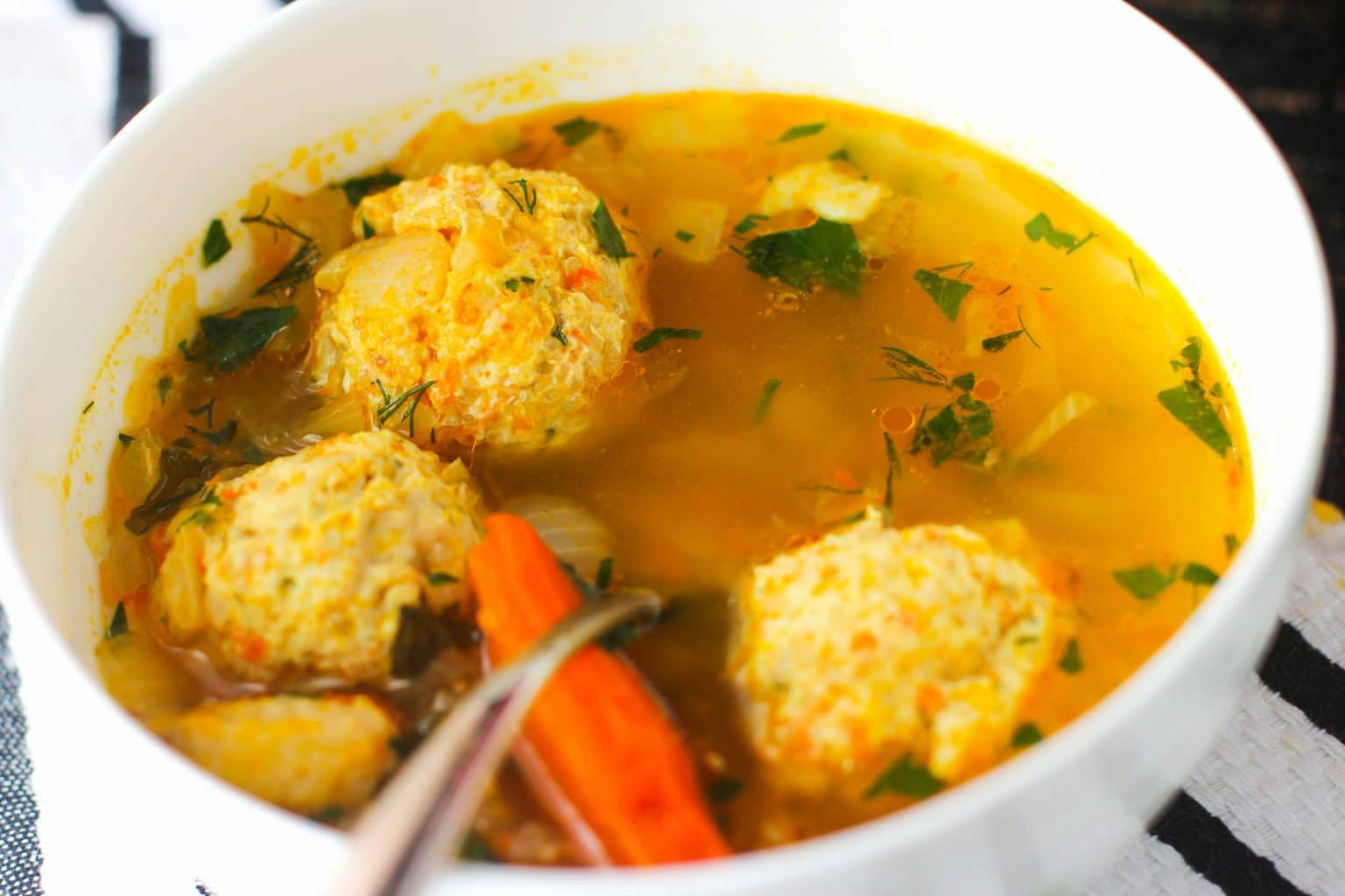 Ukrainian Meatball Soup Girl and the Kitchen