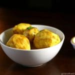 Golden Potatoes with Garlic Chive Butter from the Girl and the Kitchen
