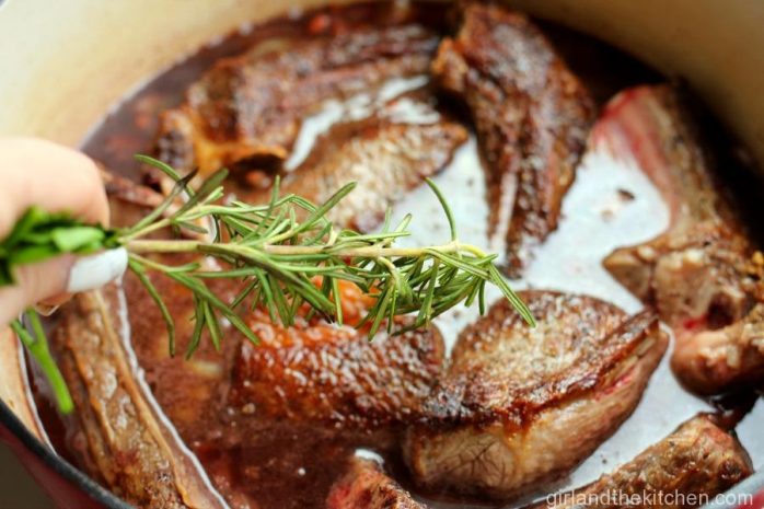 polenta with braised short ribs