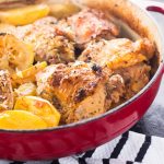 My One Pot Greek Chicken is full of bright lemony flavors and super tender potatoes. All made in one pot with maximum flavor and minimum clean-up!