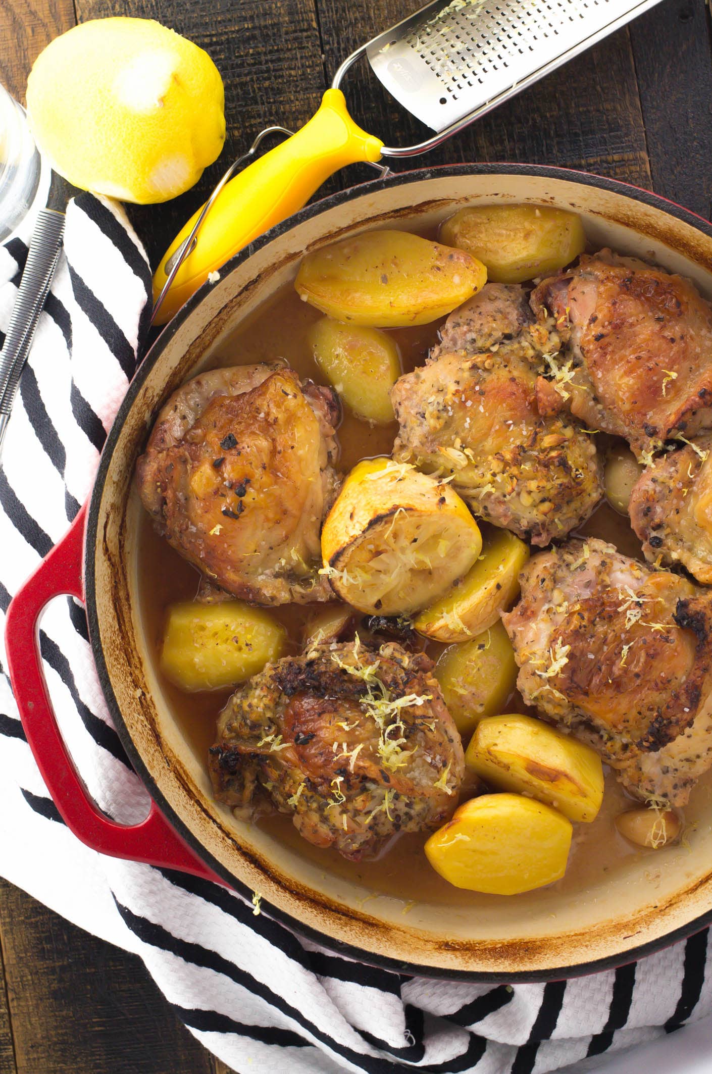 Greek Chicken and Potatoes Recipe - Girl and the Kitchen