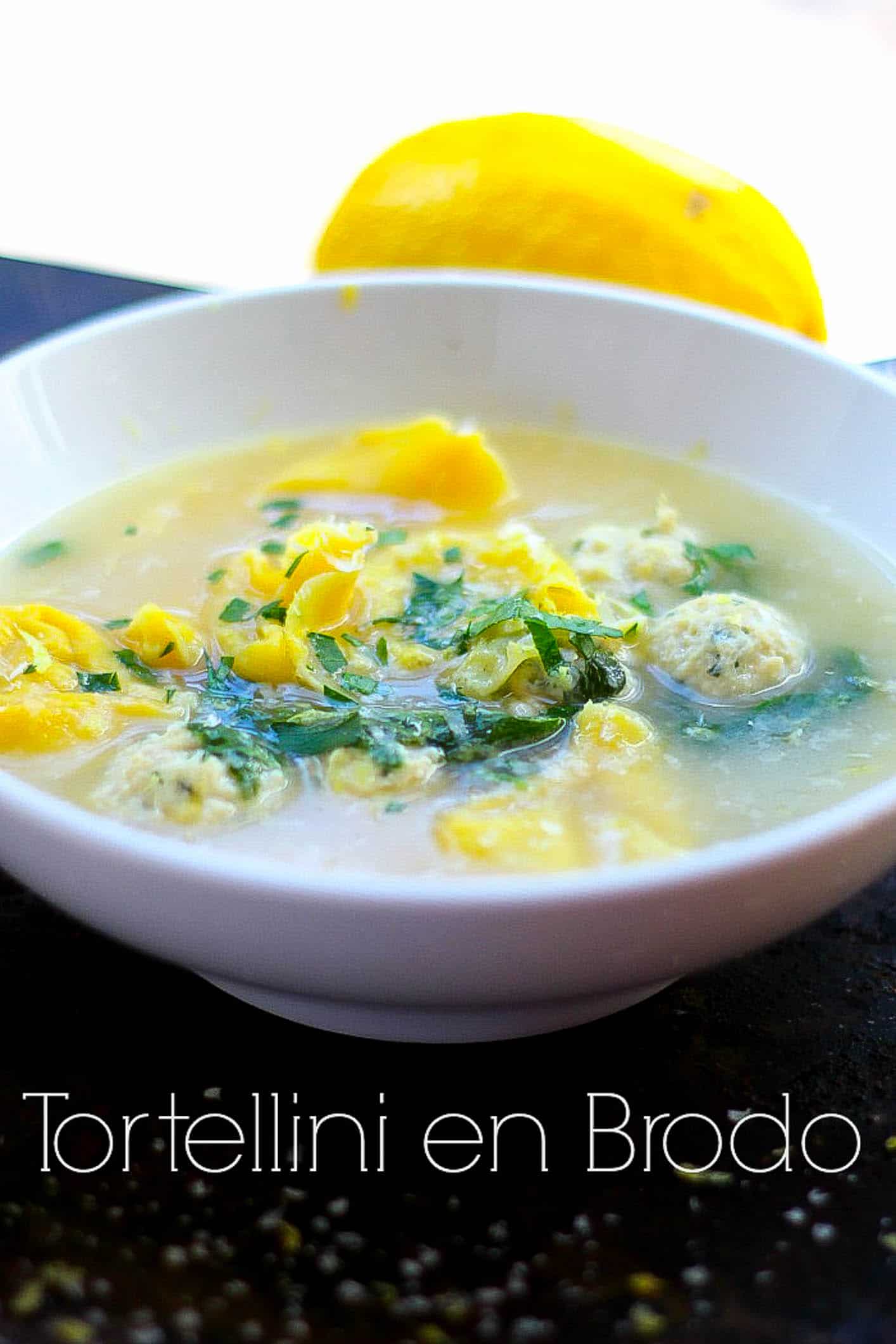 A warm and savory broth filled with light and fluffy meatballs and tender tortellini. This Italian meatball soup will have your sniffles fleeing and your belly smiling.