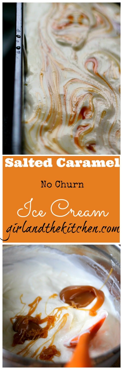 No Churn Salted Caramel Ice Cream (collage)