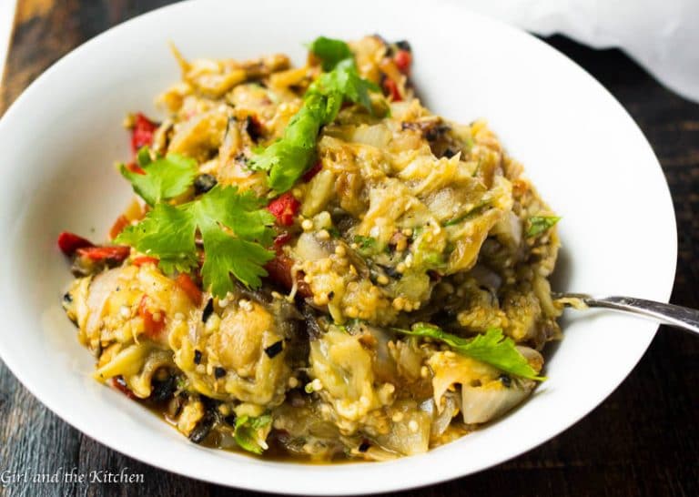 Grilled Eggplant and Vegetables Salad