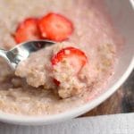 Quick Strawberries and Cream Healthy Oatmeal