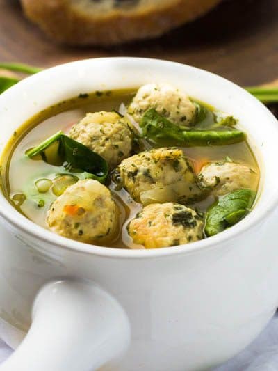 A warm and comforting bowl of classic Italian Wedding Soup that is healthy, filling and features a secret ingredient for the best tasting broth possible!