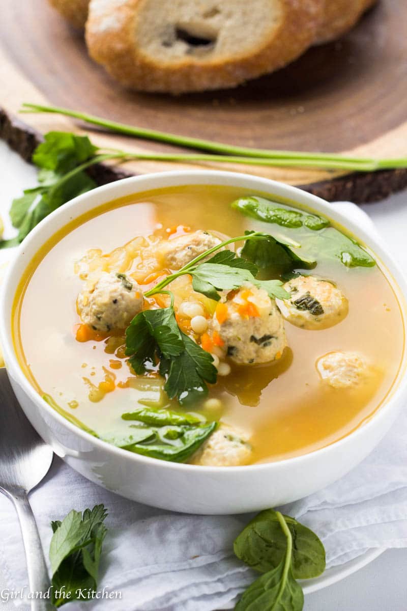 A warm and comforting bowl of classic Italian Wedding Soup that is healthy, filling and features a secret ingredient for the best tasting broth possible!