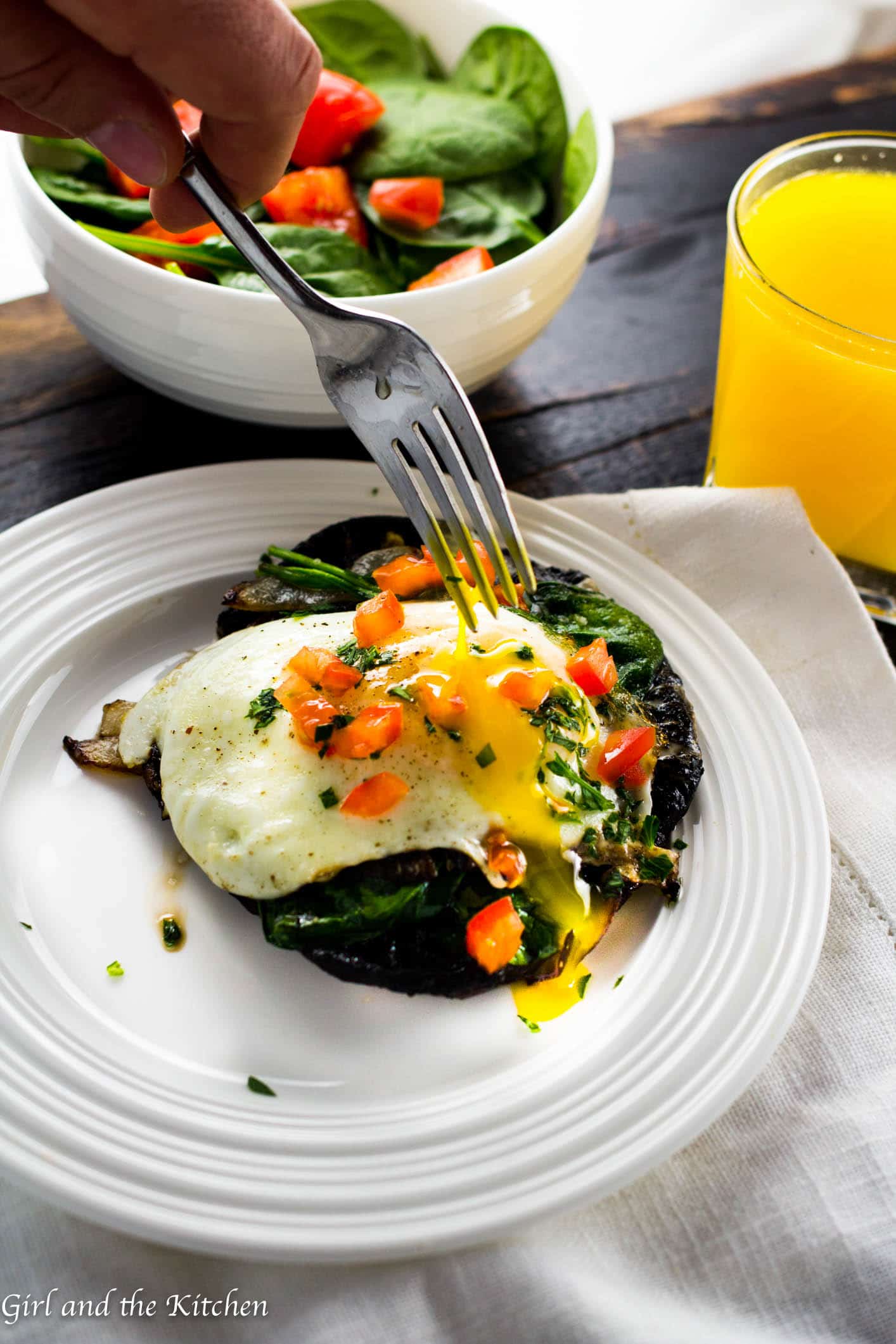 One Pan Stuffed Portobello Mushrooms Girl And The Kitchen