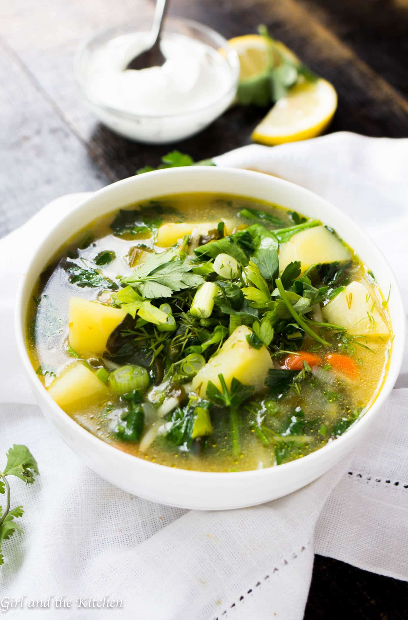 Ukrainian Green Chicken Soup - Girl and the Kitchen