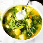 A hearty Russian style chicken soup loaded with tons of fresh herbs and veggies! Perfect for the spring time when all the fresh greens start popping up and we still need some warm comforting soup.