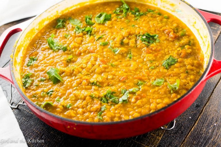 Golden Yellow Lentil Dal with Curry