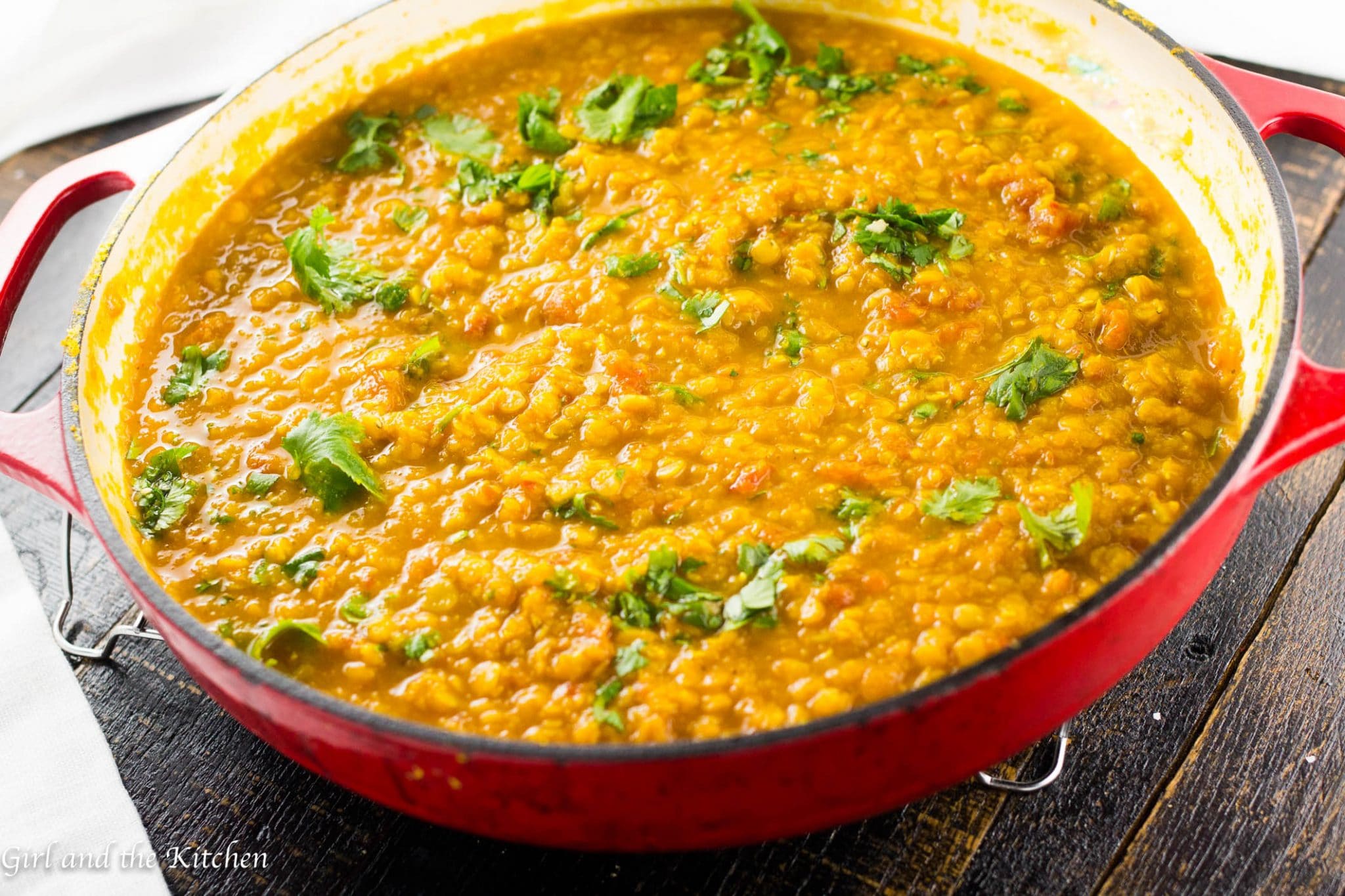 Yellow Lentil Dal with Curry