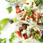 Vegan Tacos with Avocado Crema