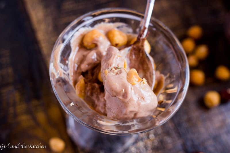 This super creamy Nutella and banana ice cream is actually healthy! And with only two ingredients and just a bit of prep this dessert is yours! Go ahead have a scoop or four, it's practically guilt free!!!