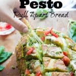 Cheesy Pesto Pull Apart Bread