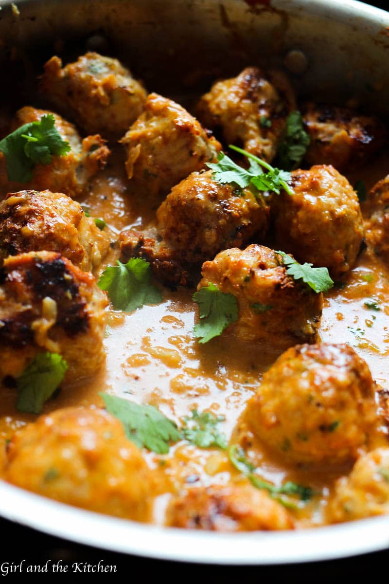 Tender and juicy meatballs full of curry, spice and everything nice! Deliciously savory and super healthy because they are made with lean turkey. Your meatball game just reached a new level.