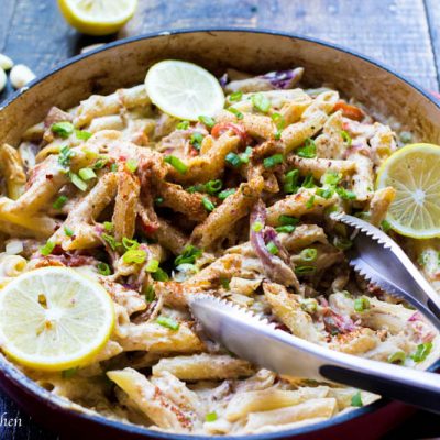 Creamy sauces have gotten a bad rep. But not this bad boy! Based off of my vegan alfredo sauce, this creamy cajun pasta is loaded with veggies and tossed with oodles of cajun spices and lemon zest. Prepare to be blown away...creamy has never tasted this healthy or this good!