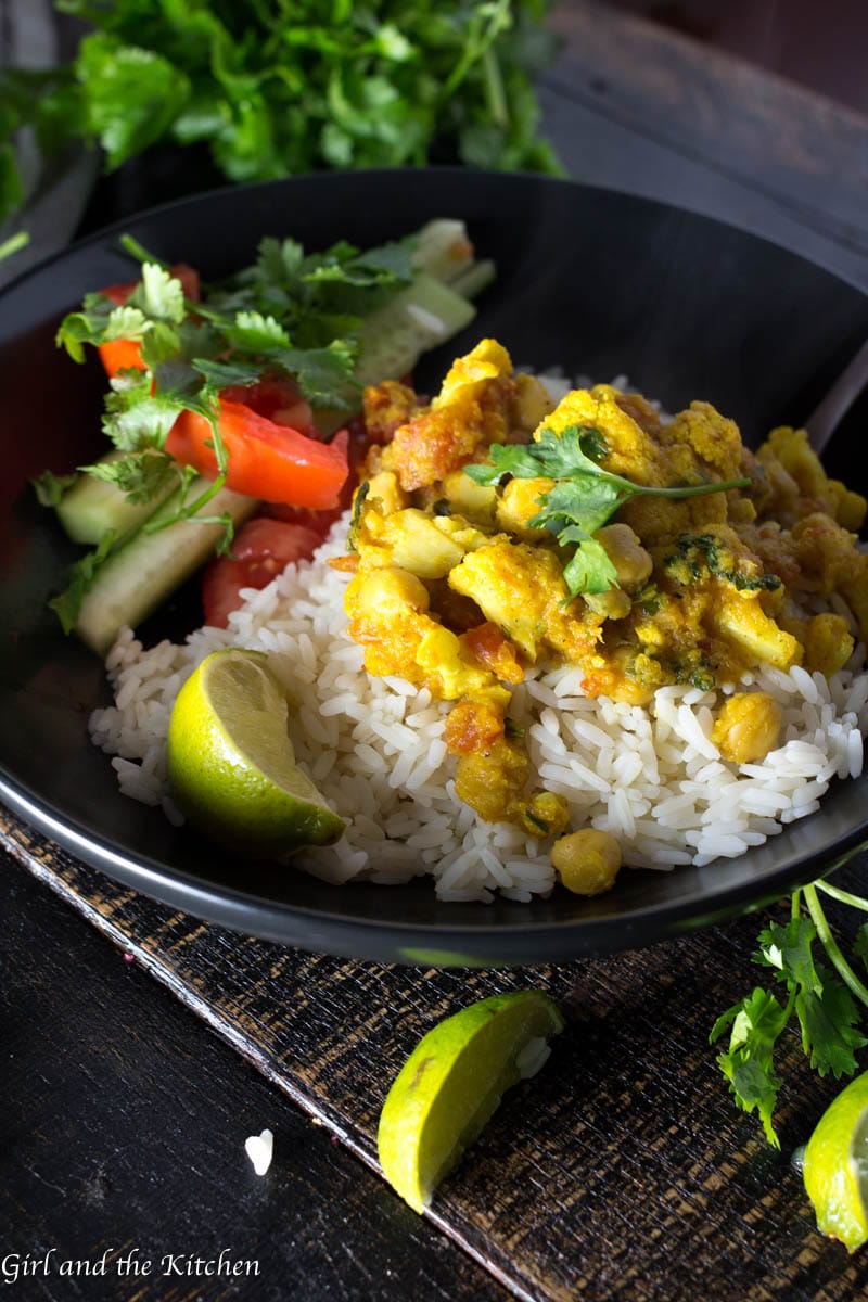 Chickpea and Cauliflower Curry: One Pot Recipe - Girl and the Kitchen