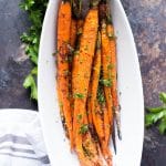 Garlic Brown Butter Roasted Carrots