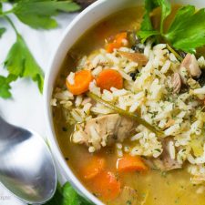 Leftover Turkey and Rice Soup-image