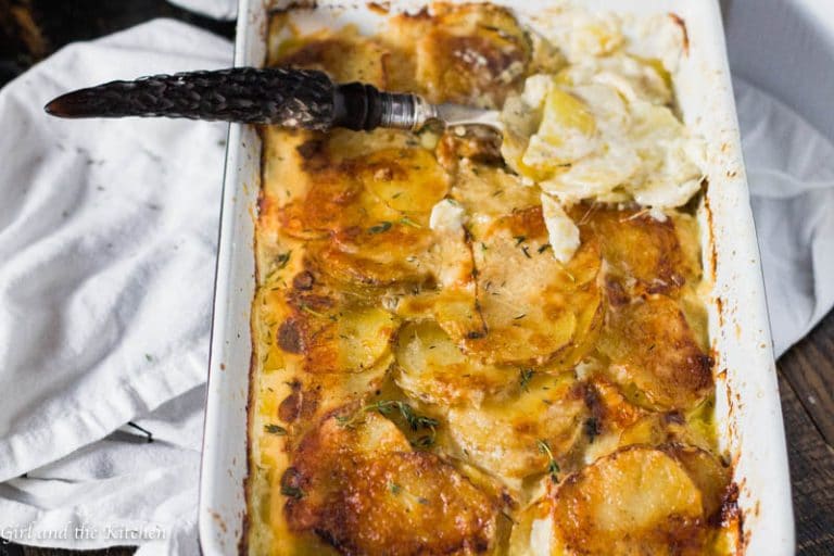 Parmesan Garlic Potatoes Au Gratin (Scalloped Potatoes)