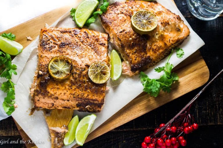 Whole Roasted Salmon in Foil with Sweet Chili Garlic Glaze