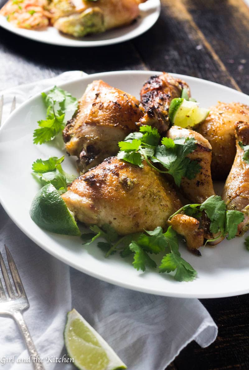 Baked Tequila Lime Chicken - Girl and the Kitchen