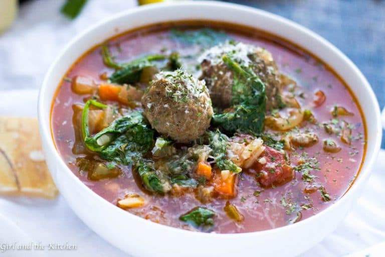 30 Minute Italian Meatballs and Vegetable Soup