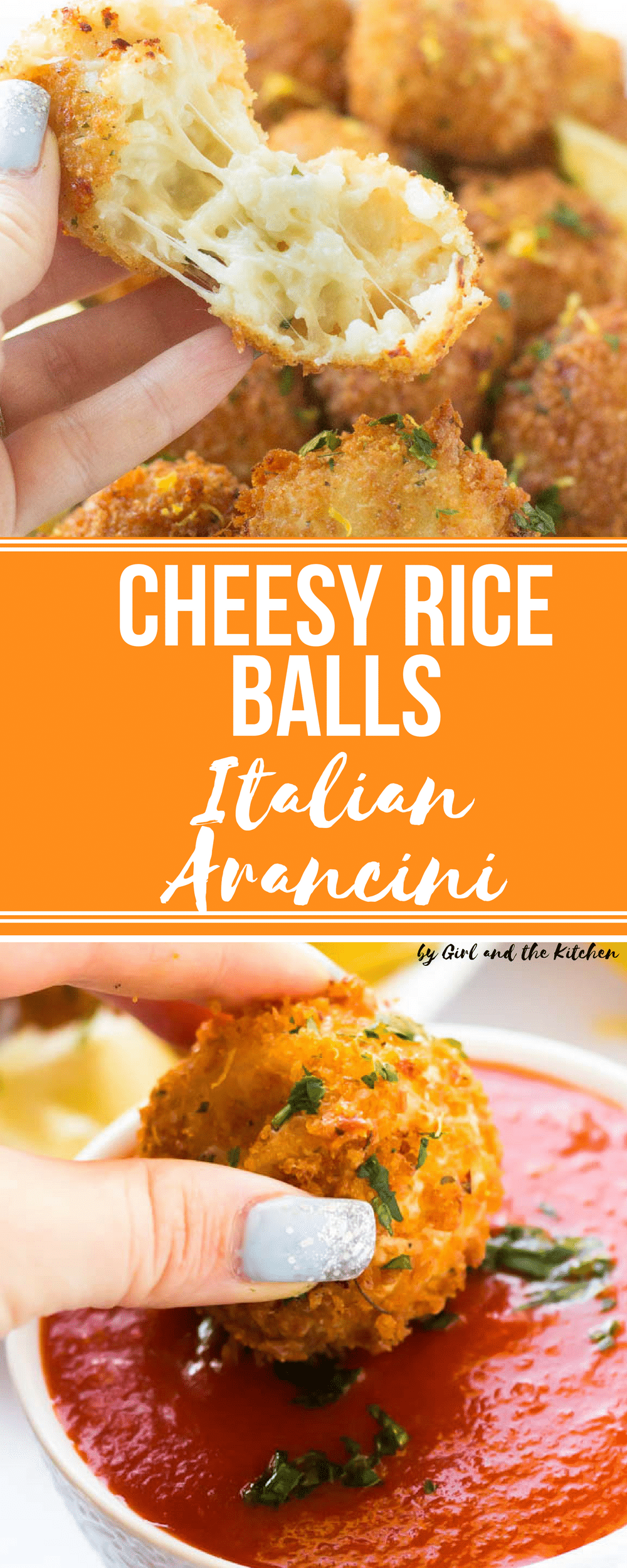 Cheesy Arancini...Italian Rice Balls - Girl and the Kitchen