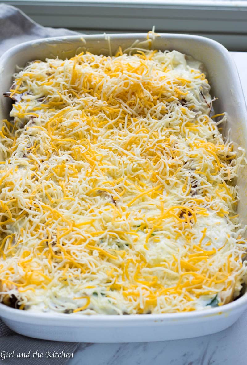 Creamy White Chicken Enchiladas