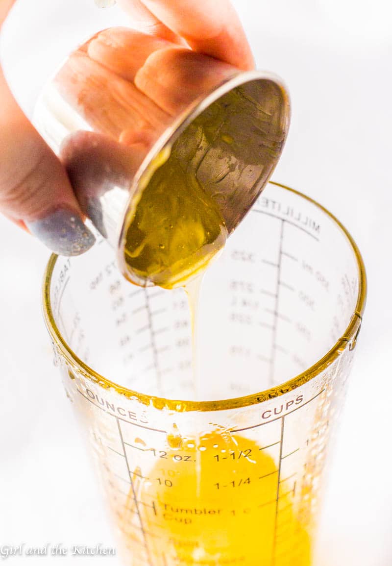 This Restaurant Style Honey Mustard Dressing is the ultimate go to for any salad, dip or marinade! Comprise of only 6 ingredients and all made in one bowl (or jar) it is perfectly tangy, sweet and loaded with that can't stop eating it flavor, this dressing will be your one stop shop to use on any salad, chicken or vegetable!