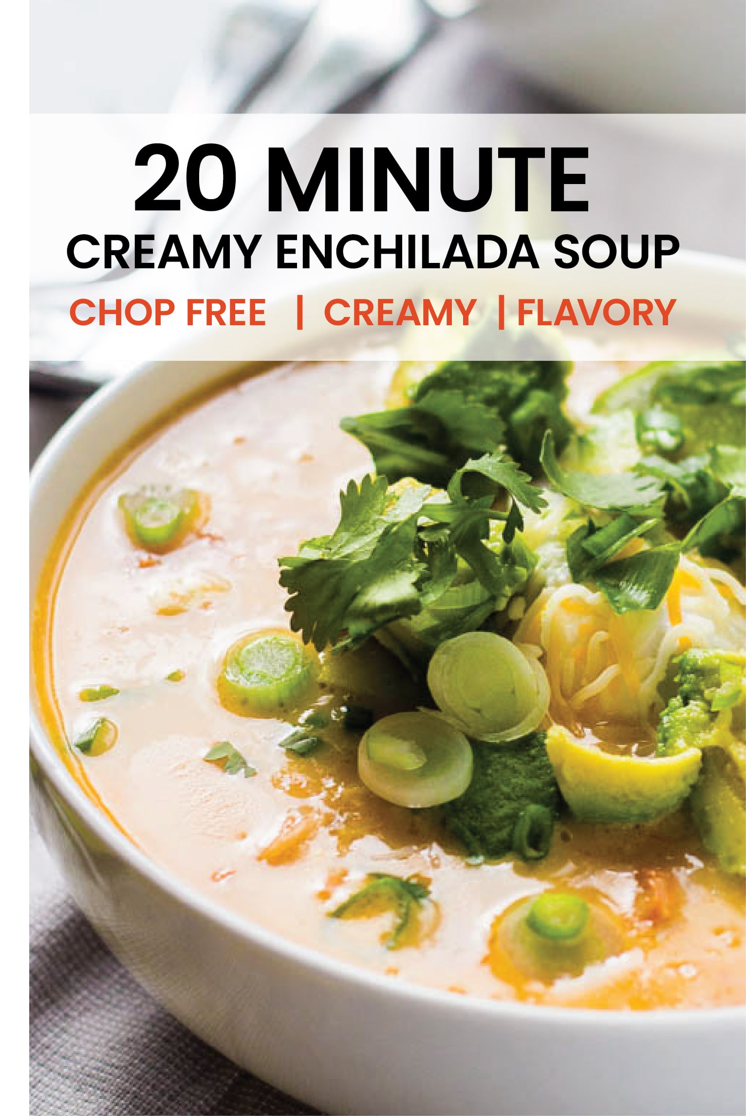 20 Minute Creamy Enchilada Soup - Girl and the Kitchen