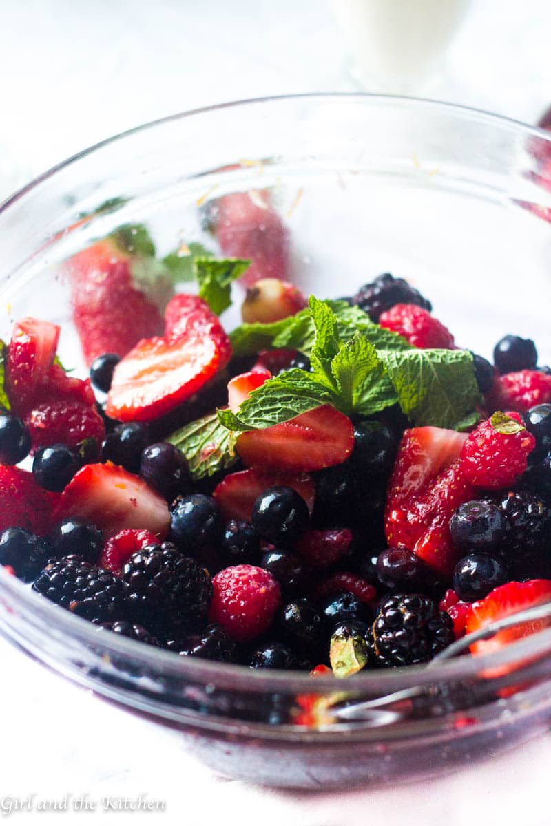 Macerated Summer Berry Salad - Girl and the Kitchen