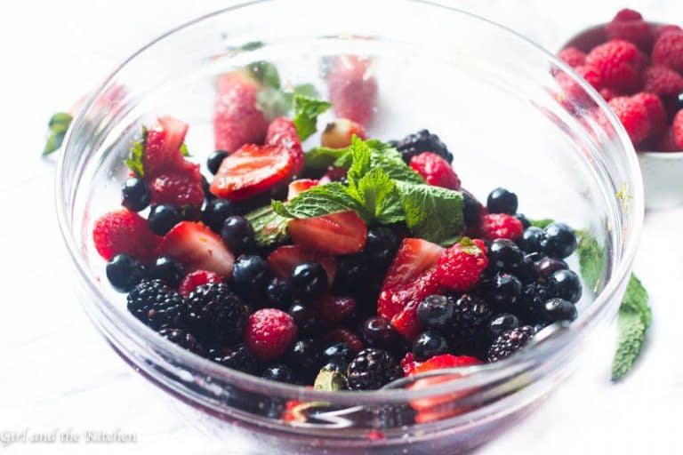 Macerated Summer Berry Salad Girl and the Kitchen