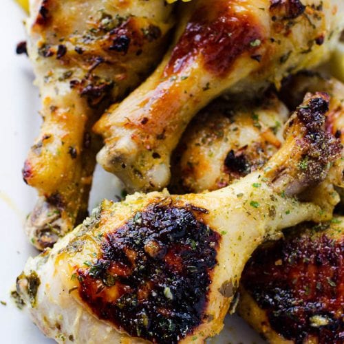 How to Roast Chicken Drumsticks with Garlic and Herbs - Girl and the ...