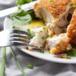 Fork with chicken kiev